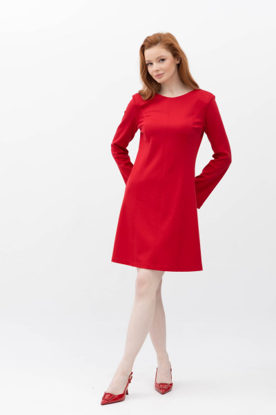 Cукня міні силуету трапеція червоного кольору Лоіда