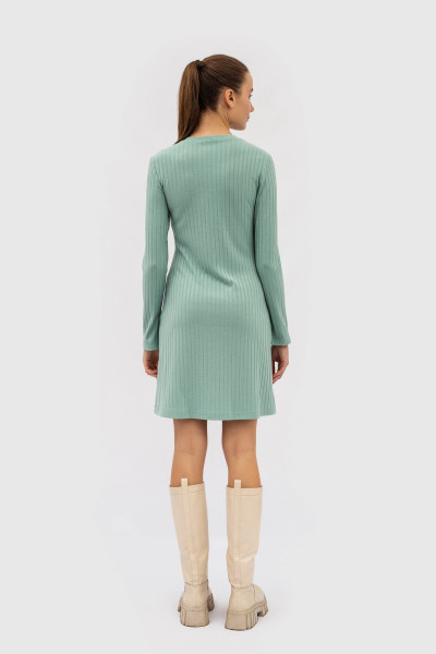 Коротка напівприталена сукня з трикотажу довжиною вище коліна Еліон 01 Коротка напівприталена сукня з трикотажу довжиною вище коліна Еліон 01