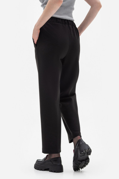 Трикотажні брюки прямого крою чорного  кольору Халіфа