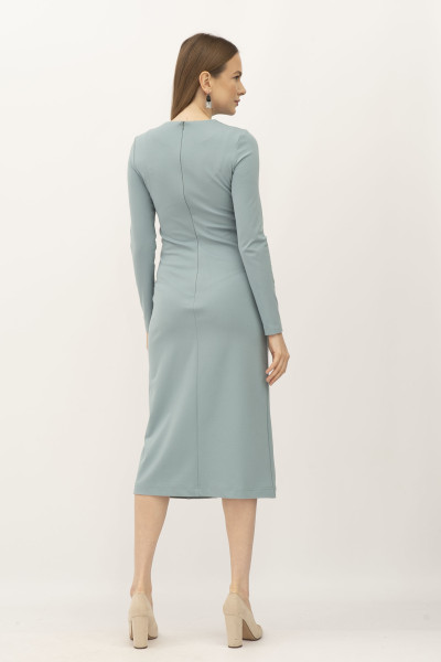 М'ятна трикотажна сукня довжини міді Дарен 03 М'ятна трикотажна сукня довжини міді Дарен 03