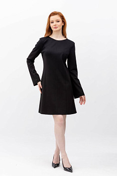 Cукня міні силуету трапеція чорного кольору Лоіда 02