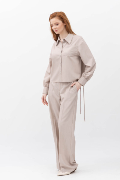 Брюки палаццо бежевого кольору Забава