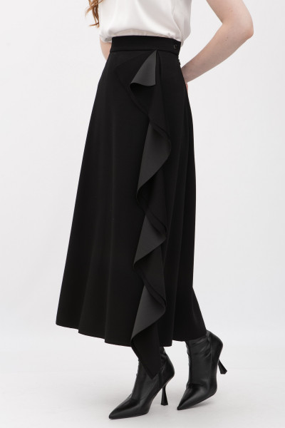 Трикотажна спідниця максі силуету трапеція Рінель 01