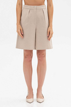 Шорти силуету бермуди подовжені з вмістом вовни бежеві Васат
