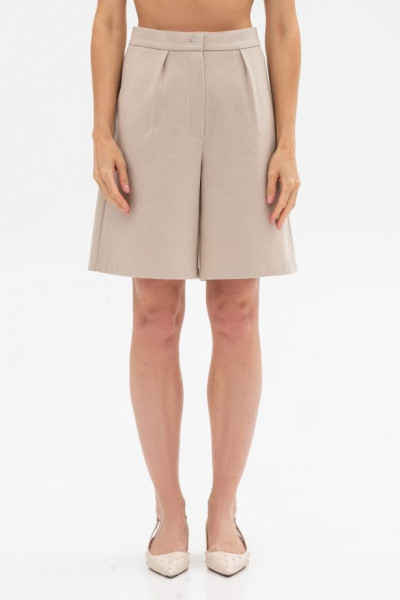 Шорти силуету бермуди подовжені з вмістом вовни бежеві Васат