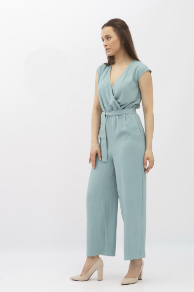 Комбінезон зеленого кольору прямого силуету Каям 02