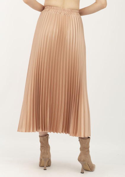 Спідниця гофре бежевого кольору Теріл 009