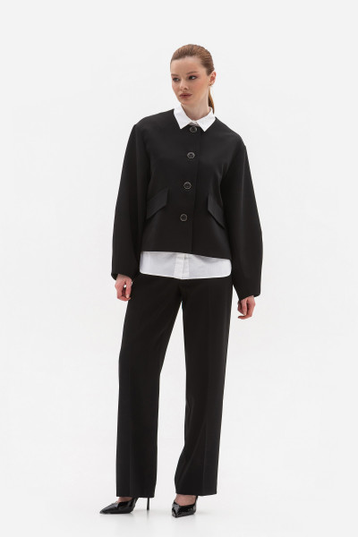 Жакет з об'ємними рукавами чорного  кольору Таріна 2