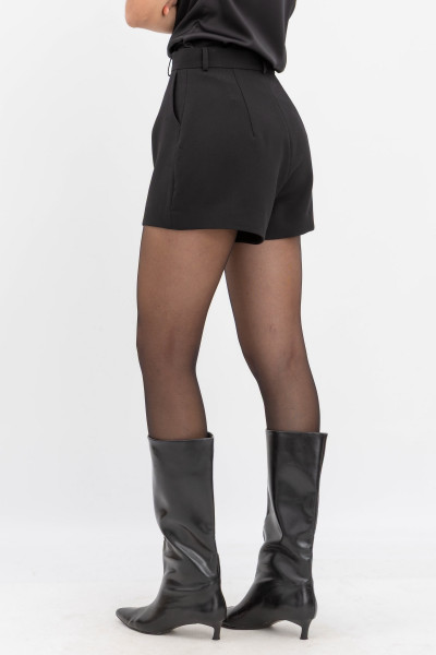 Шорти-бермуди з костюмної тканини чорного кольору Влада 1