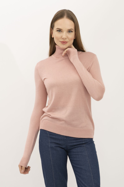 Гольф рожевого кольору з високим коміром 23205003