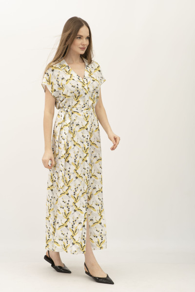 Літня сукня максі з бавовни у квітковий принт Гізель 01 Літня сукня максі з бавовни у квітковий принт Гізель 01