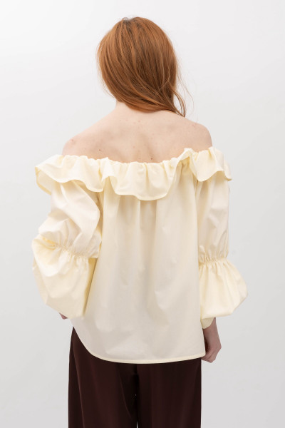 Блуза з відкритими плечима та об'ємними рукавами Лоріна 1