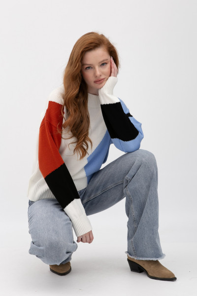 Жіночий джемпер з вмістом  вовни 25207100