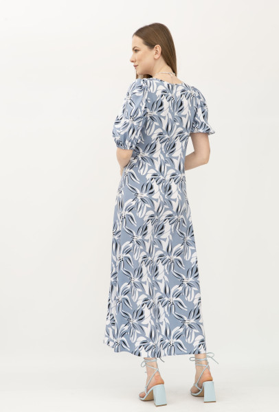 Сукня міді напівприлеглого силуету з бавовни Енріке Сукня міді напівприлеглого силуету з бавовни Енріке