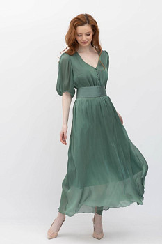 Сукня довжини максі зеленого кольору Маріне 2