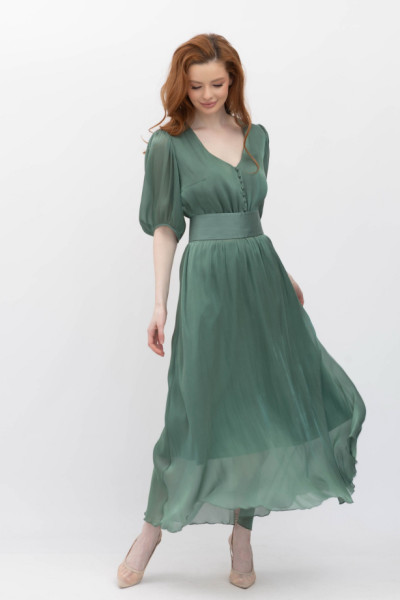 Сукня довжини максі зеленого кольору Маріне 2