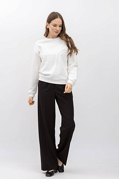 Брюки з костюмної тканини чорного кольору Таріна 212