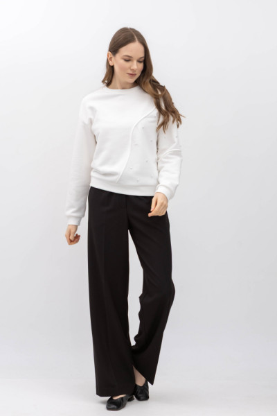 Брюки з костюмної тканини чорного кольору Таріна 212