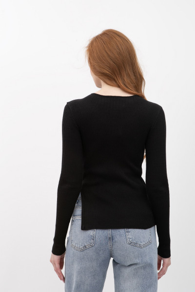 Джемпер трикотажний чорного кольору 25205100