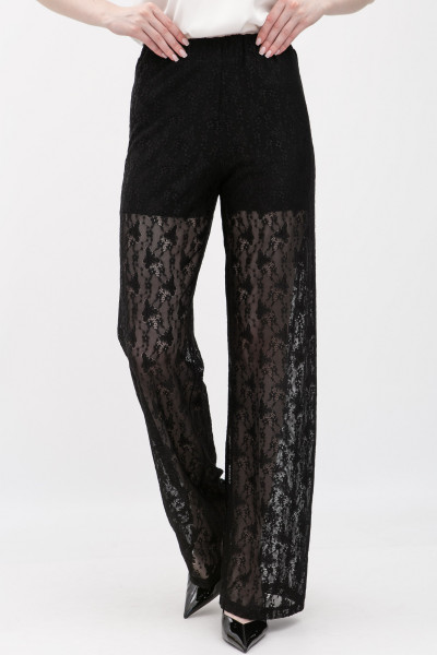 Чорні гіпюрові брюки Калена
