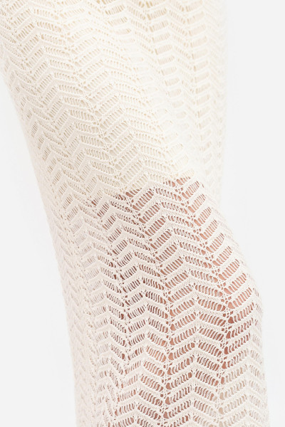 В'язаний трикотажний сарафан молочного  кольору 25101601 В'язаний трикотажний сарафан молочного  кольору 25101601