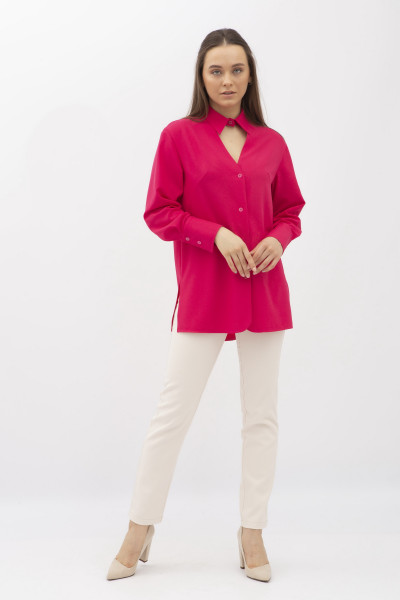 Блуза прямого крою рожева Кєзі 02