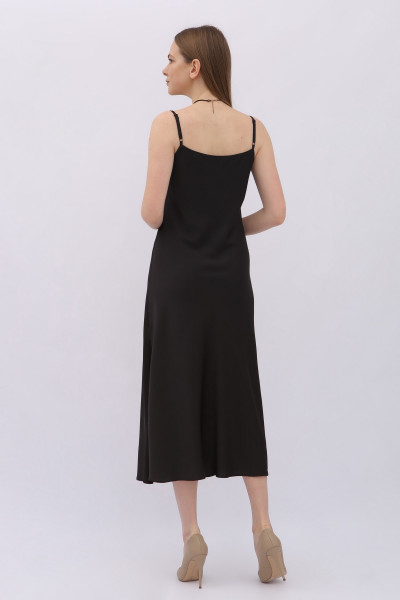 Сукня комбінація чорного кольору з шовку Граян 3000