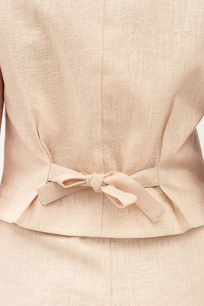 Жилет бежевий з вмістом 80% льону Лареда 11