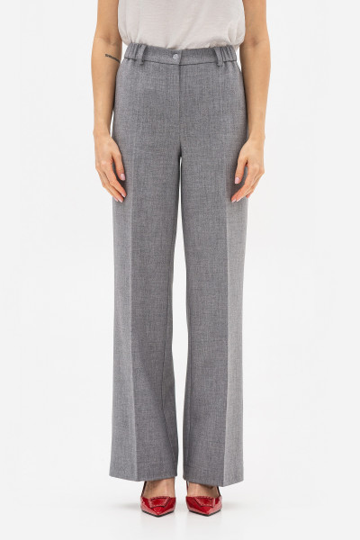 Брюки палаццо з костюмної тканини сірого кольору Таріна