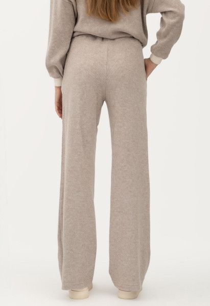 Трикотажні бежеві штани з кишенями Ланея 01