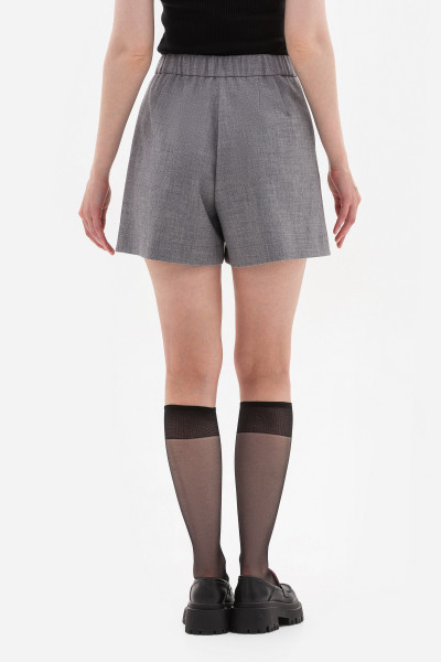 Шорти-бермуди з костюмної тканини сірого кольору Влада