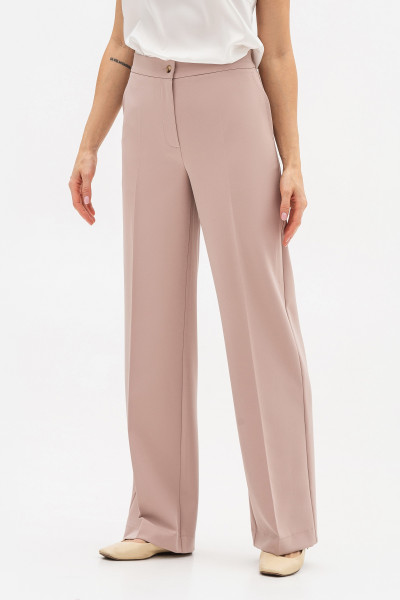 Брюки з костюмної тканини бежевого кольору Феліна
