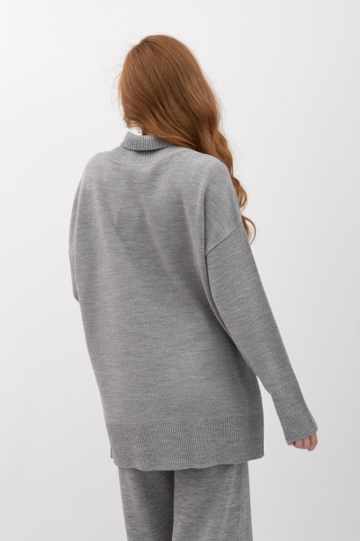 Трикотажний сірий джемпер 25207701