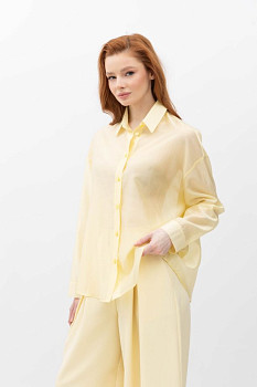 жіноча сорочка вільного силуету жовтого кольору Балі