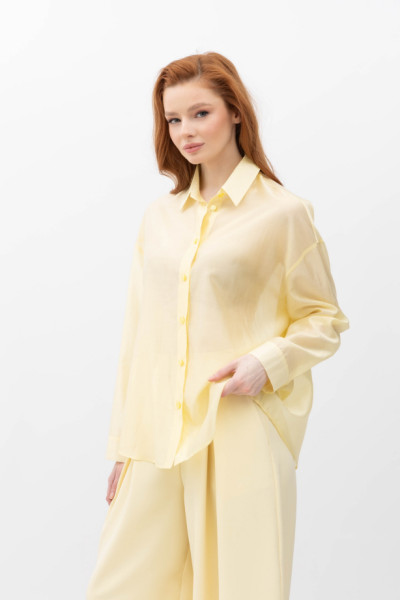 жіноча сорочка вільного силуету жовтого кольору Балі