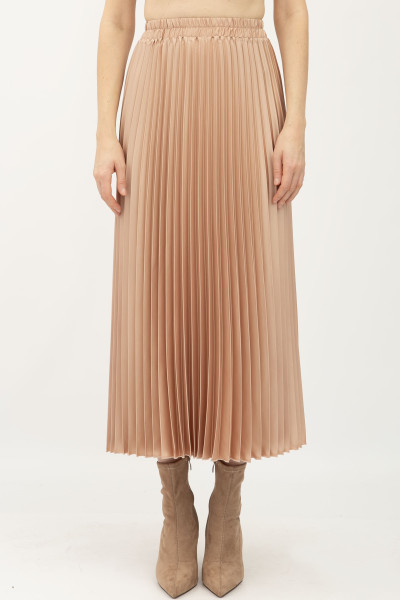 Спідниця гофре бежевого кольору Теріл 009
