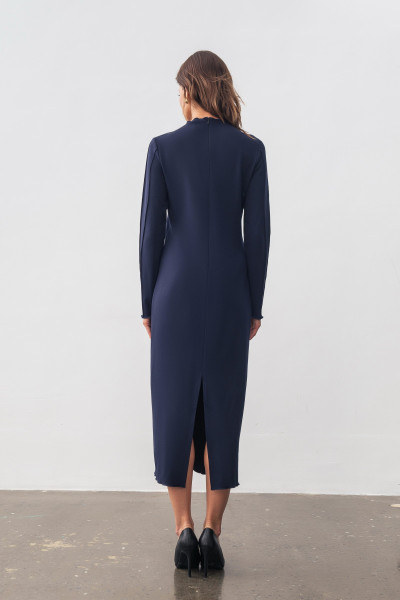 Сукня трикотажна синя довжини міді Тіарі 01 Сукня трикотажна синя довжини міді Тіарі 01