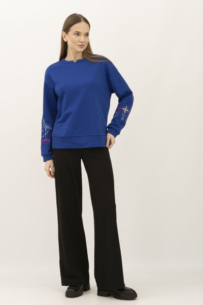 Світшот трикотажний  жіночий синій Лелека 24