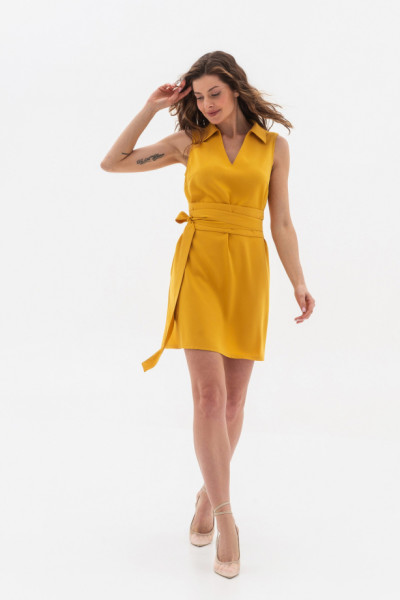 Сукня міні гірчичного кольору Ланет Сукня міні гірчичного кольору Ланет