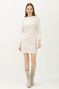 Сукня міні сіра прилеглого силуету Захра 01 Сукня міні сіра прилеглого силуету Захра 01