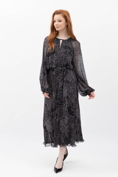 Шифонова сукня міді чорного кольору Дорота