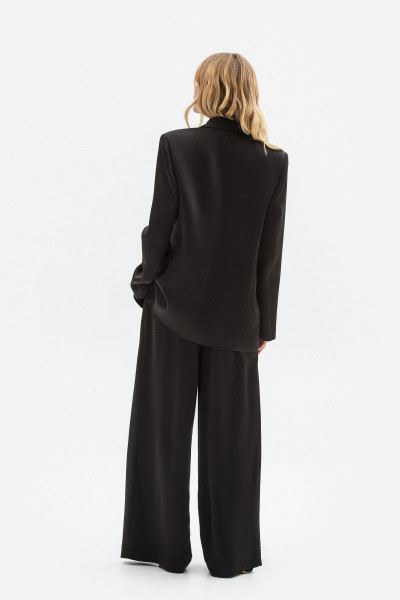 Однобортний жакет oversize чорного  кольору Ясена