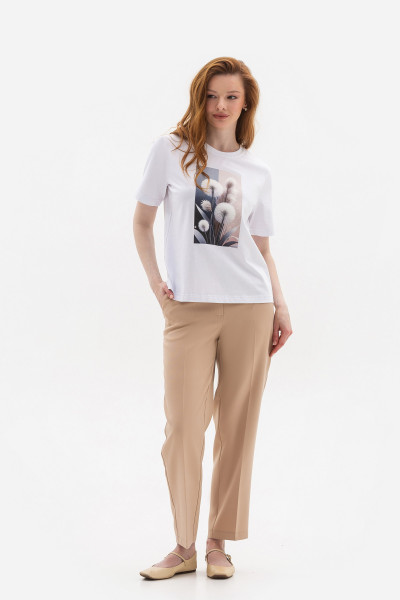 Трикотажна футболка білого кольору Лаліса 12