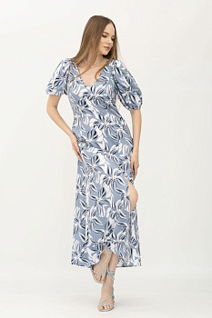 Сукня міді напівприлеглого силуету з бавовни Енріке Сукня міді напівприлеглого силуету з бавовни Енріке