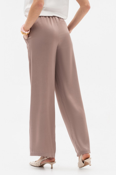 Вільні штани із сатину капучино кольору Ріяз 706