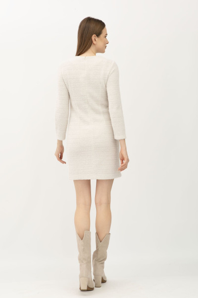 Сукня міні сіра прилеглого силуету Захра 01 Сукня міні сіра прилеглого силуету Захра 01