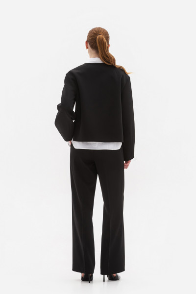 Жакет з об'ємними рукавами чорного  кольору Таріна 2