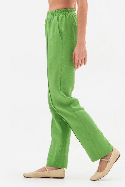Лляні брюки зеленого кольору Топал 02