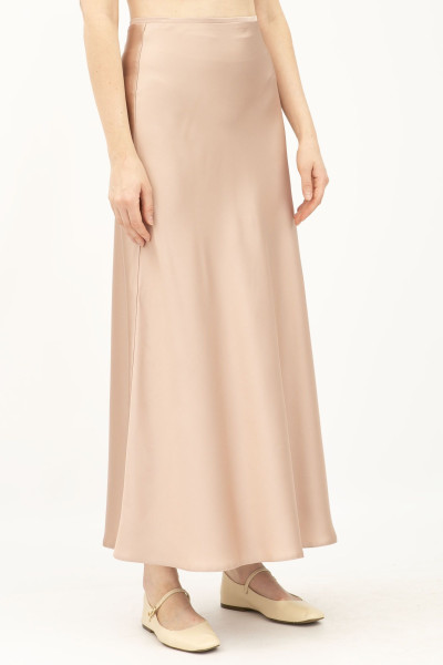 Бежева спідниця у білизняному стилі Касія 244