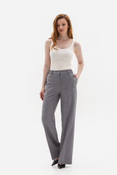 Брюки з костюмної тканини сірого кольору Таріна 211